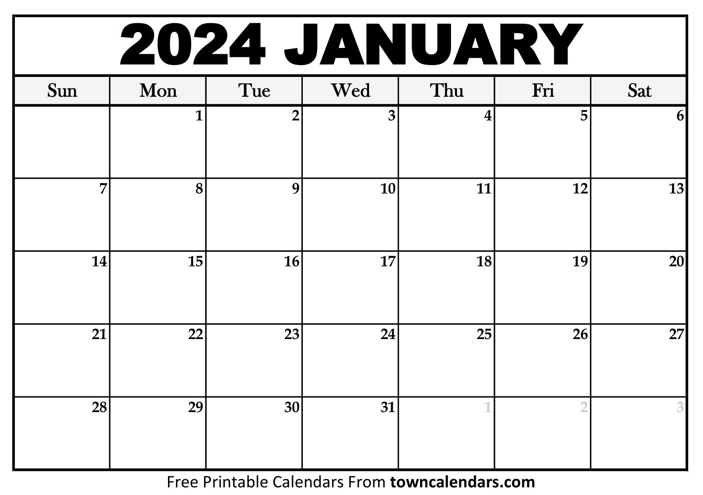 January 2024 Calendar January 2024 Calendar
